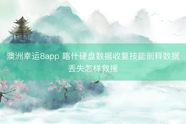澳洲幸运8app 喀什硬盘数据收复技能剖释数据丢失怎样救援